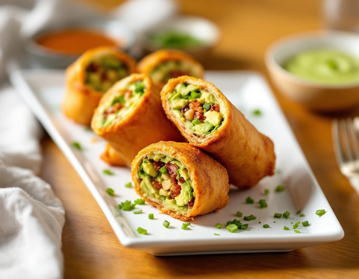 Copycat Cheesecake Factory Avocado Egg Rolls Recipe
