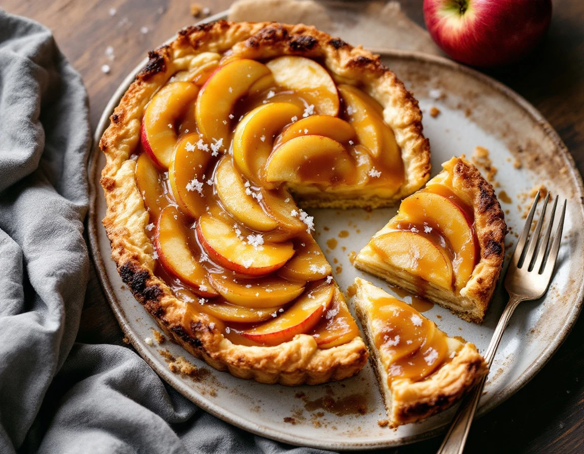 3-Ingredient Caramel Apple Tart