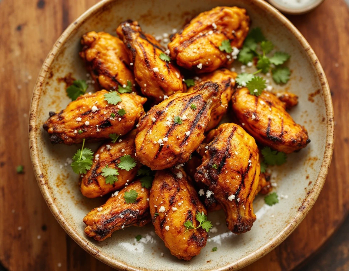 3-Ingredient Curry Grilled Chicken Wings