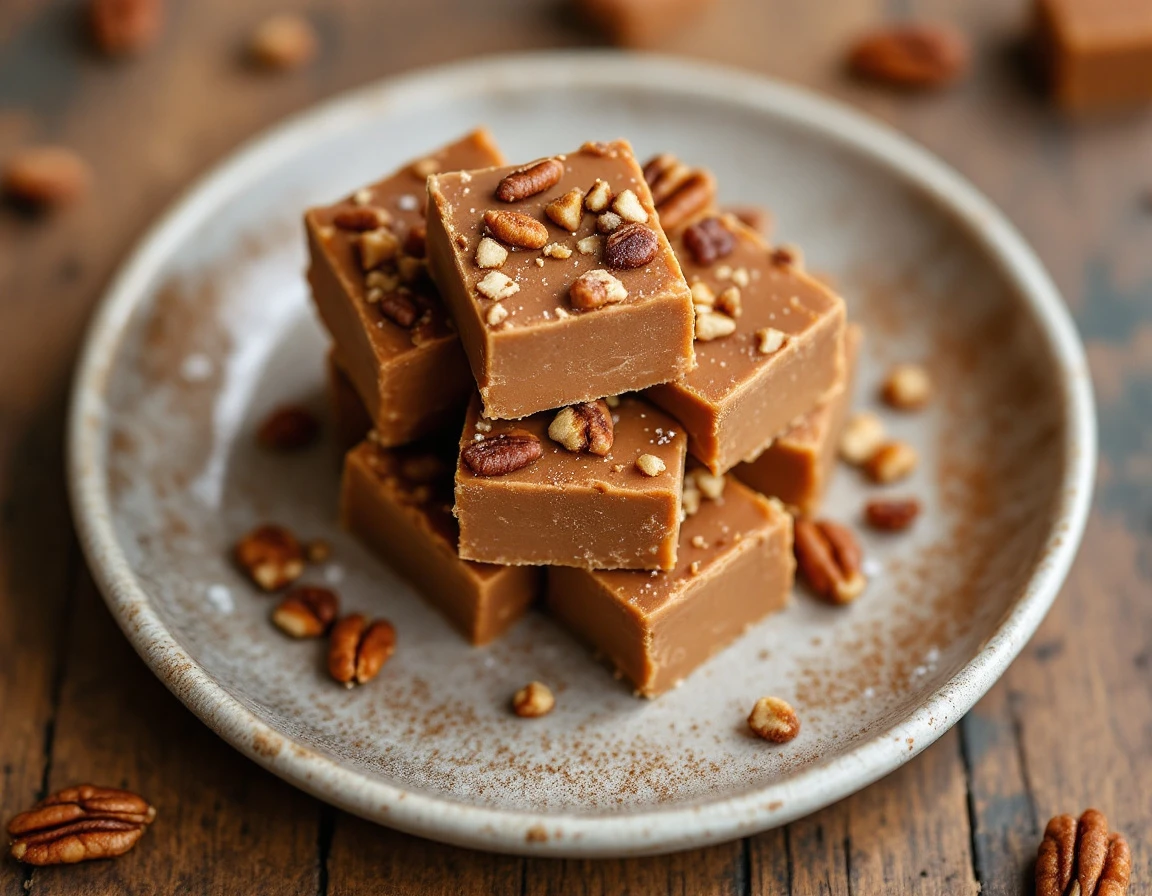 3-Ingredient Maple-Pecan Fudge