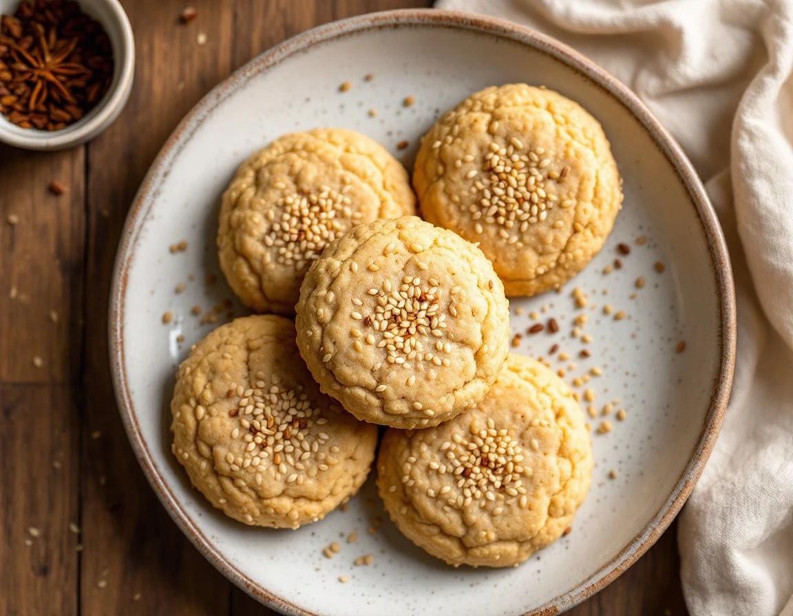 Anise Sesame Cookies