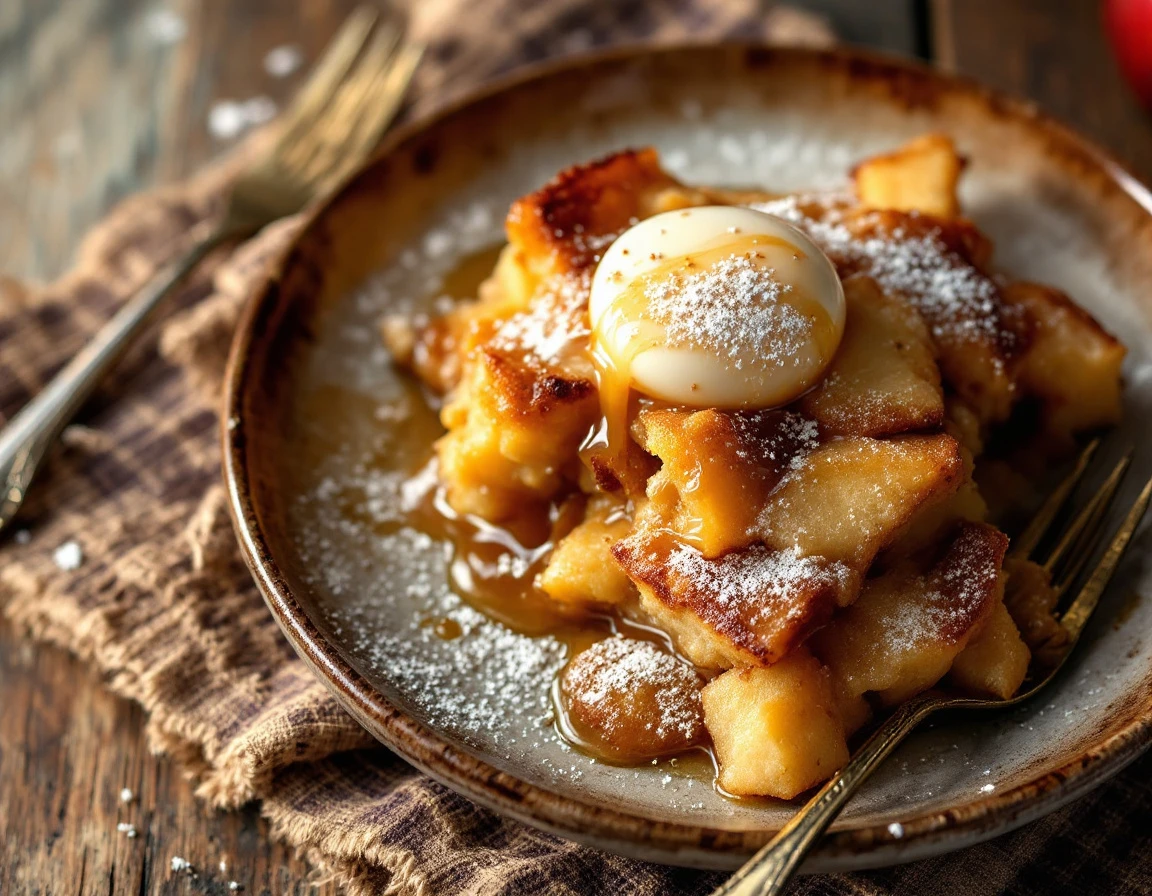 Apple and Maple Bread Pudding