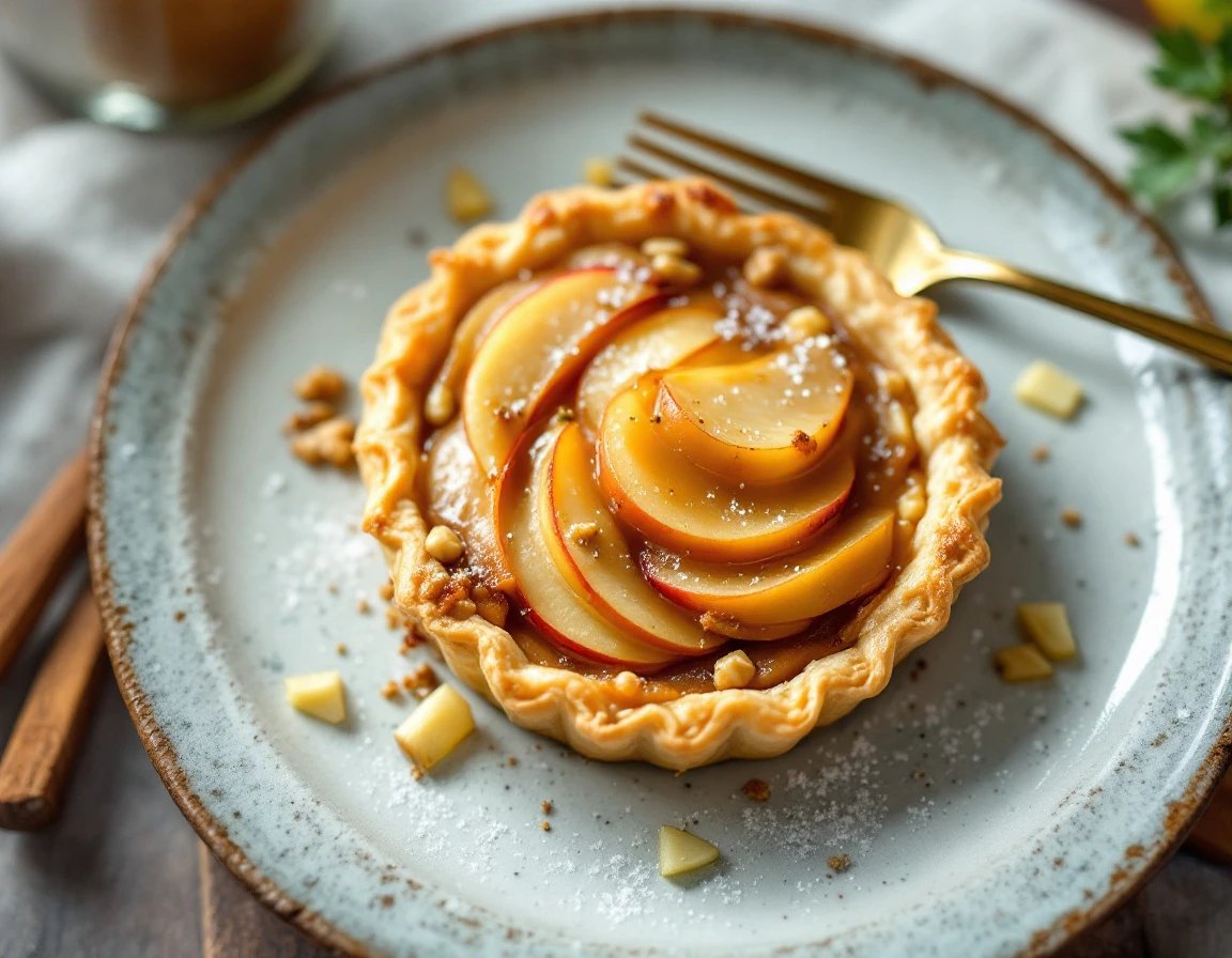Apple and Nut-Butter Puff Pastry Tarts