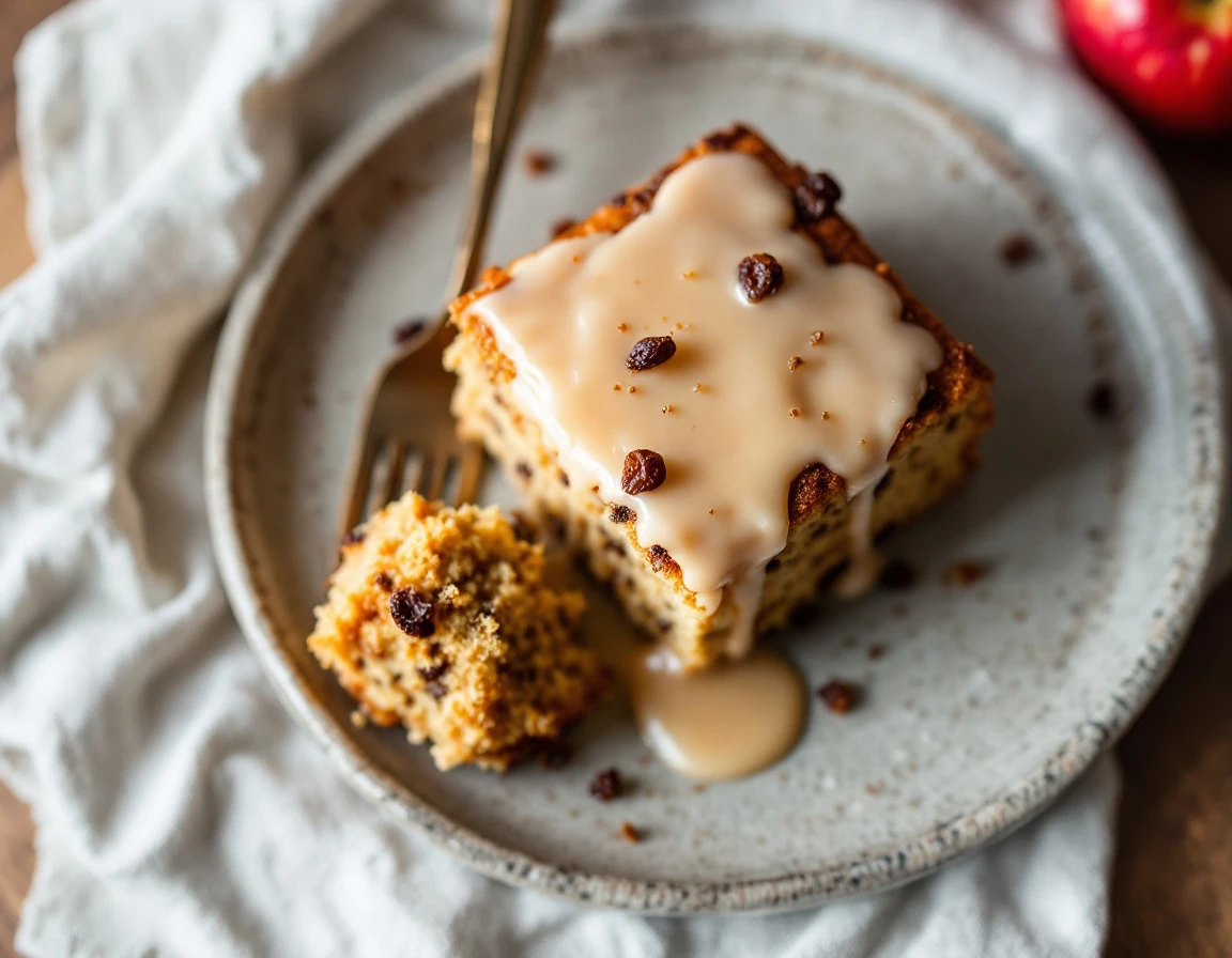 Apple and Olive Oil Cake with Maple Icing