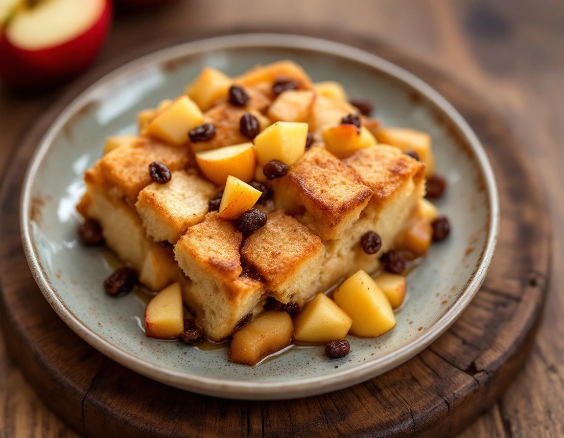 Apple Raisin Bread Pudding