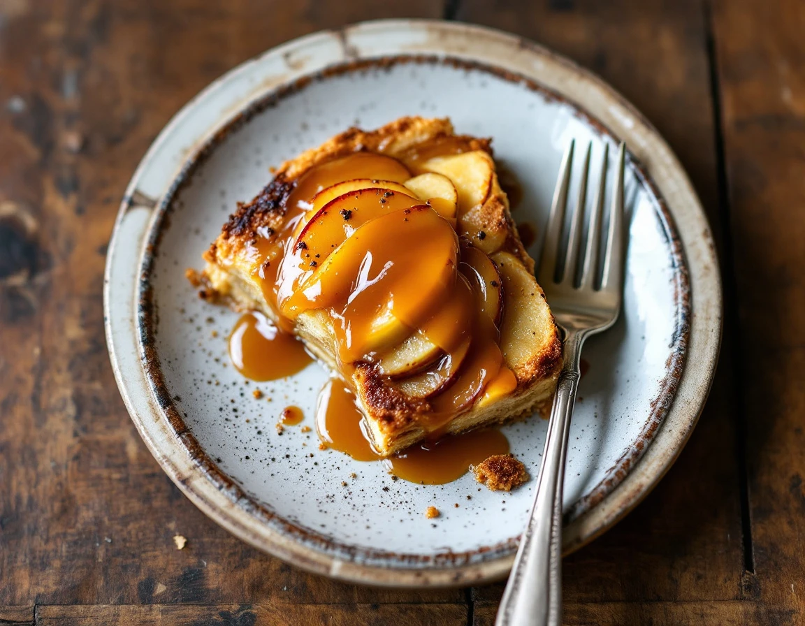 Apple Tart with Caramel Sauce