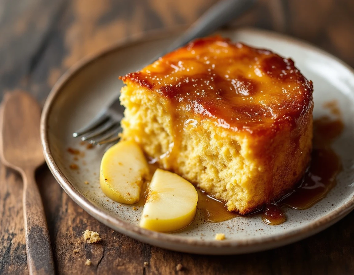 Apple Upside-Down Cornmeal Cakes