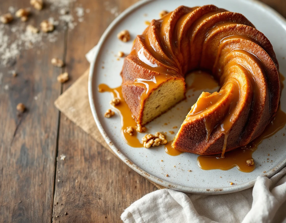 Apple Walnut Bundt Cake