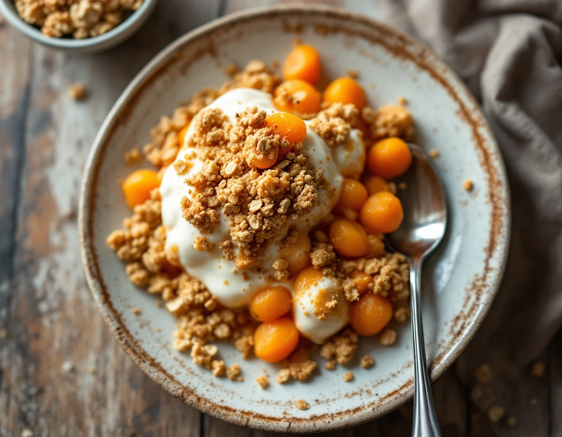 Apricot Crumble Parfait
