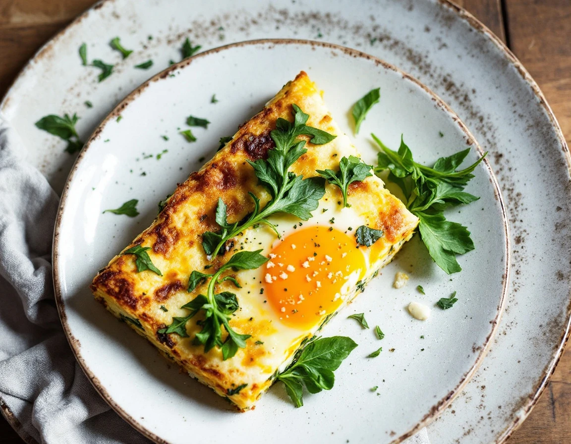 Arugula and Fontina Frittata
