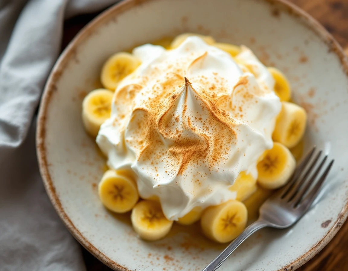 Banana Meringue Pudding