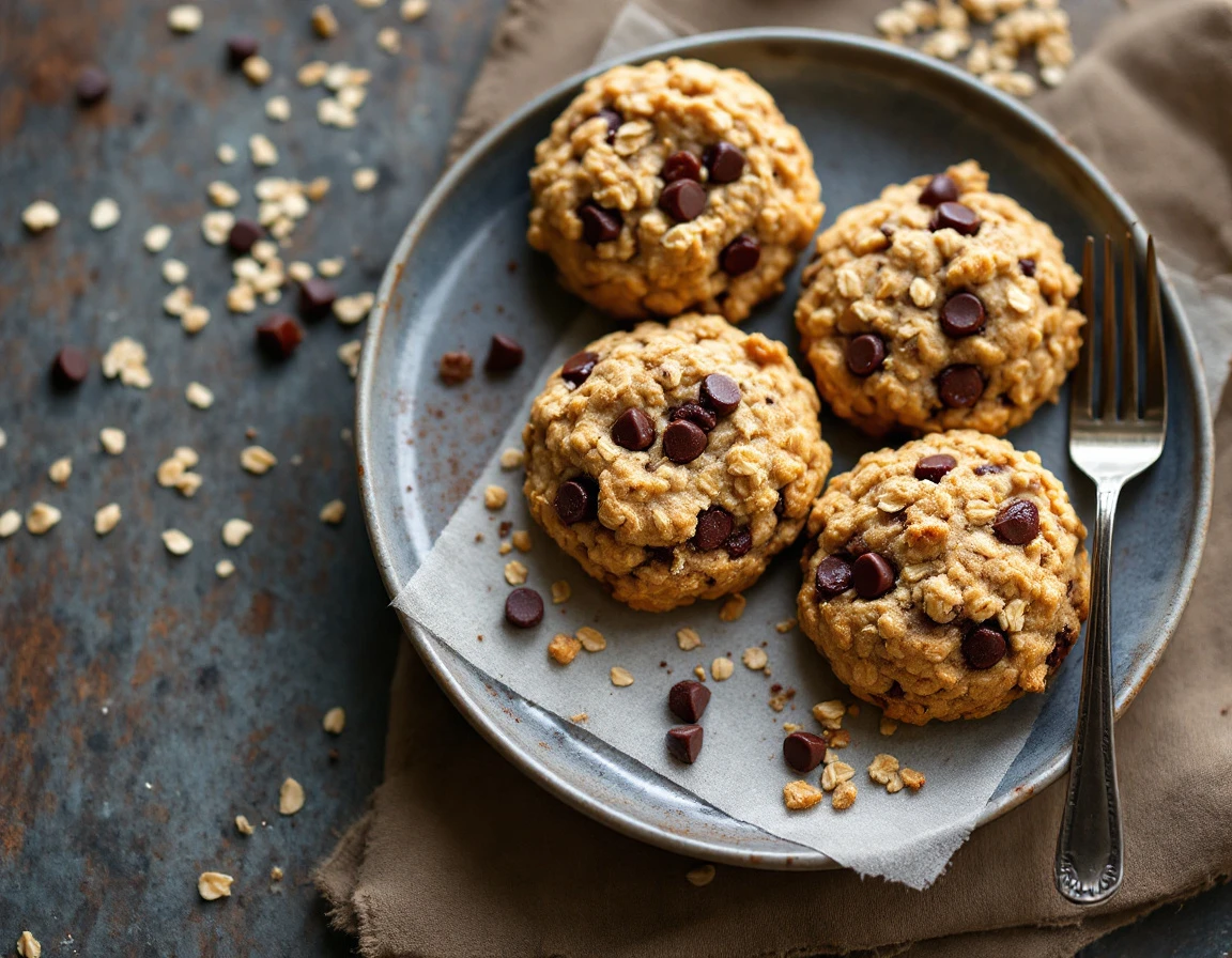 Banana Oatmeal Chocolate Chip Cookies