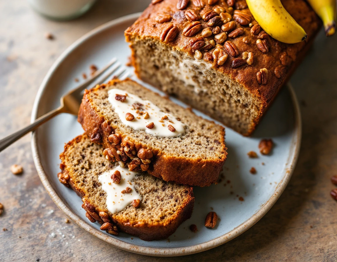 Banana-Pecan Ice Cream Bread