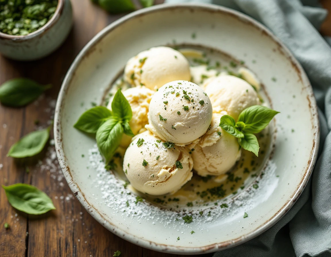Basil Ice Cream
