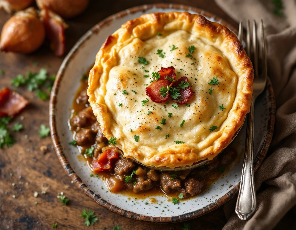 Beef Bourguignonne Pot Pie