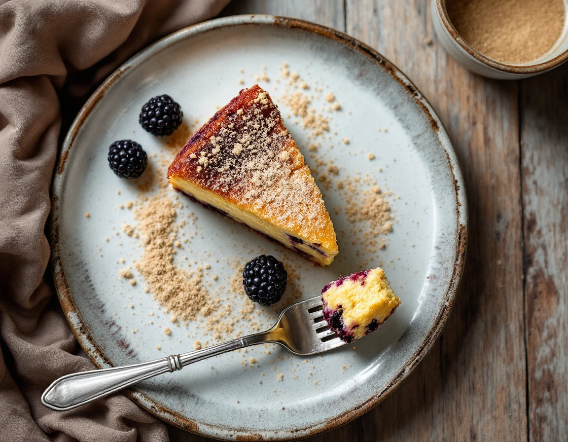Blackberry-Tahini Yogurt Cake