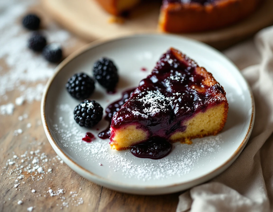 Blackberry Upside-Down Cake