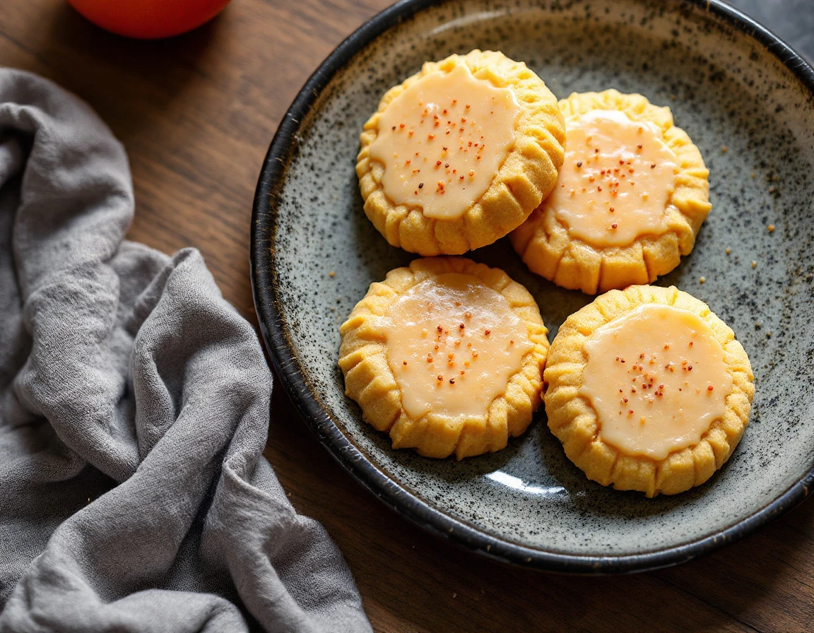Blood Orange and Poppy Polenta Shortbread Cookies
