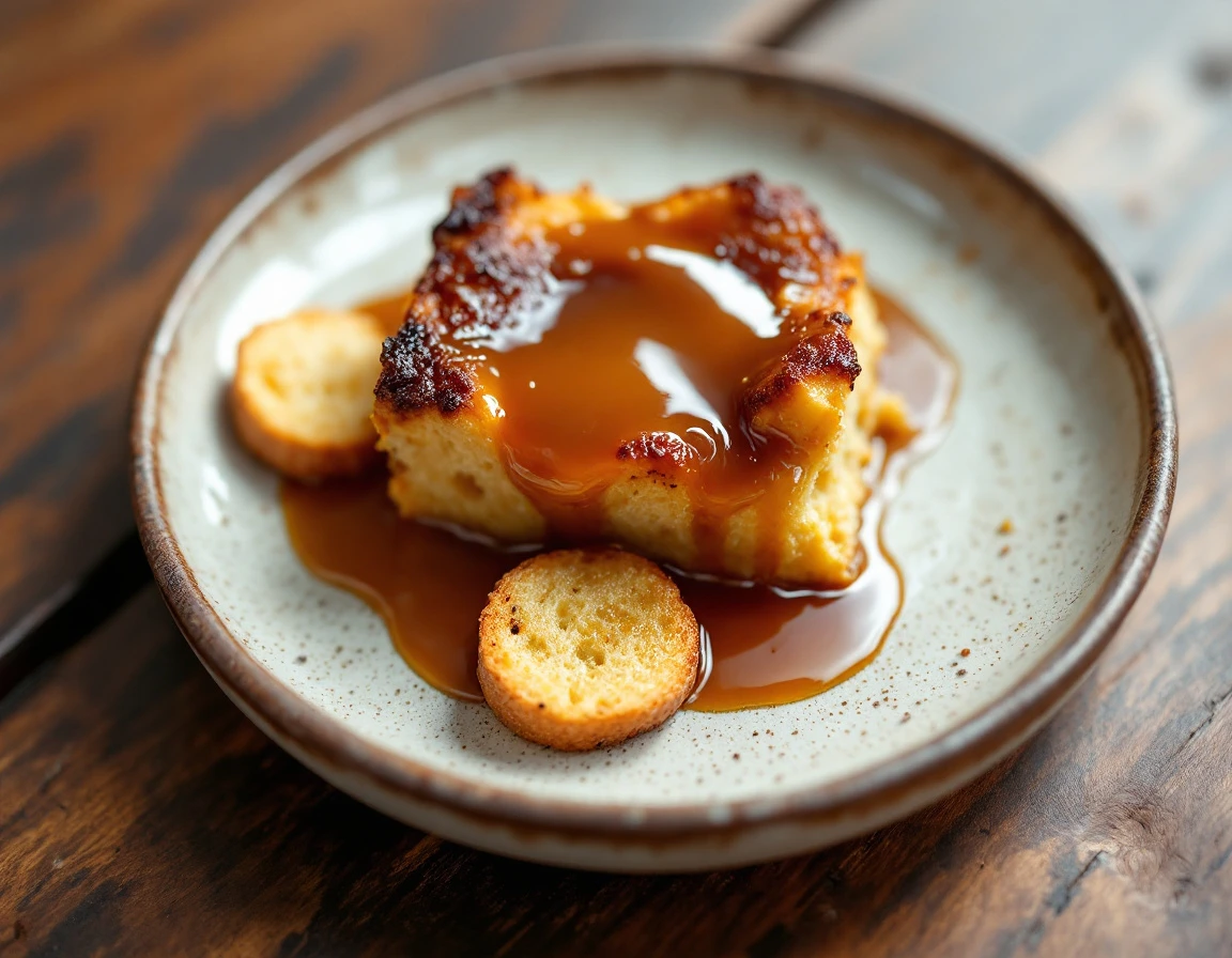 Bluewater Bread Pudding with Caramel Sauce