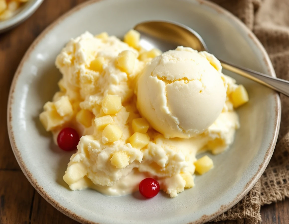 Boozy Piña Colada Ice Cream