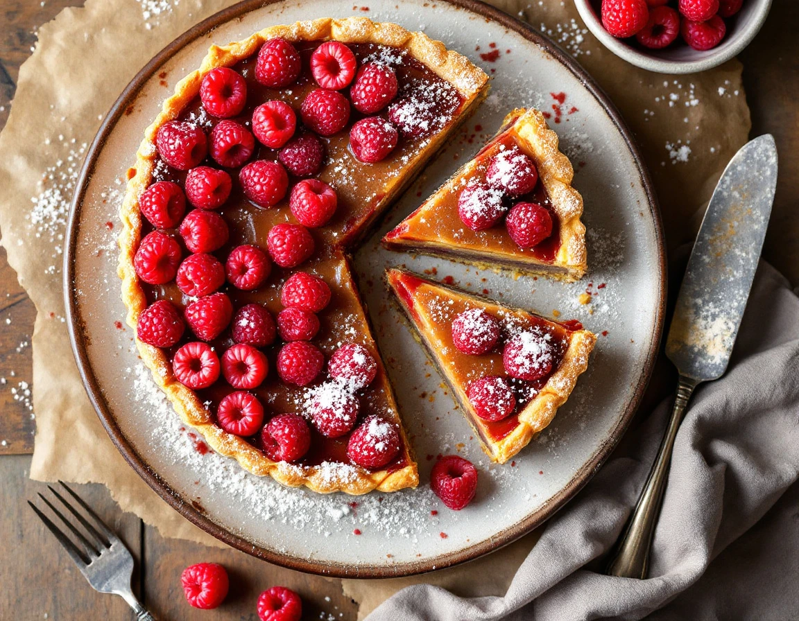 Brown Butter Raspberry Tart
