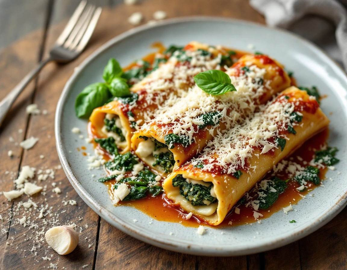 Spinach and Ricotta Cannelloni